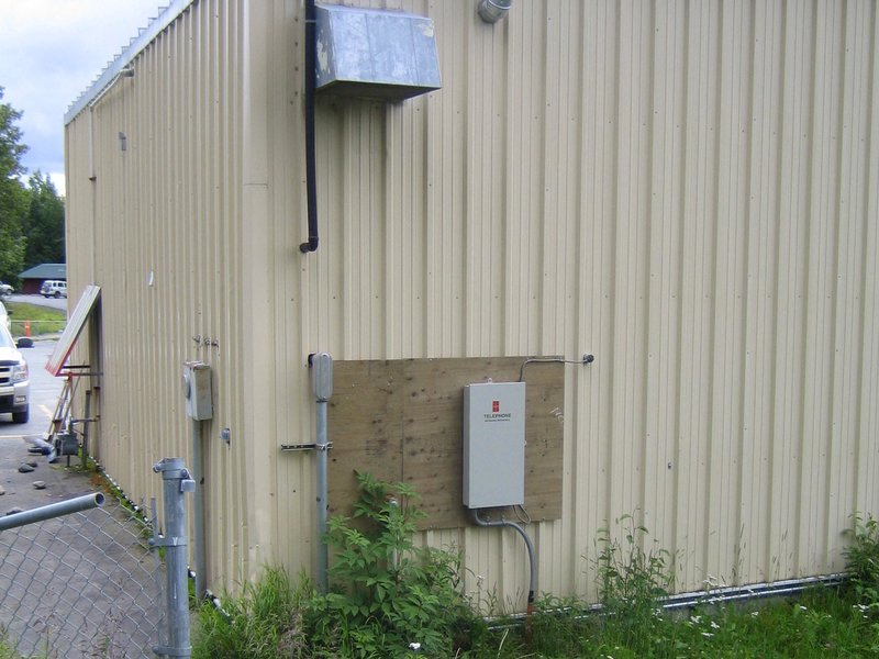 Diagram showing fiber optic distribution across a campus