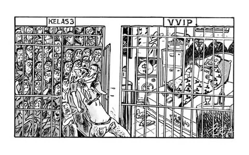 prison overcrowding illustration