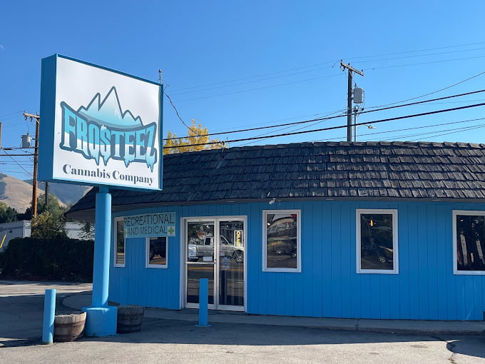 Missoula cannabis dispensary exterior and local scenery