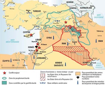 middle east conflict map