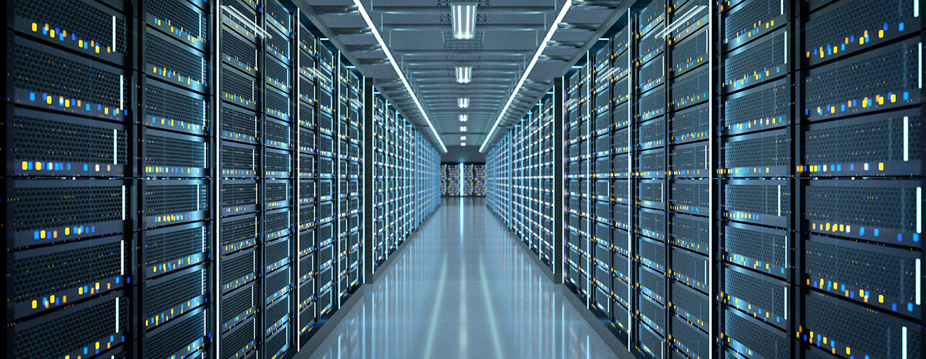 server farm racks physical data center