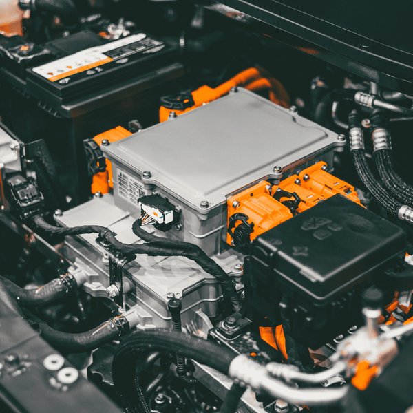 A technician performs a diagnostic check on an EV battery, highlighting the importance of thorough inspection.