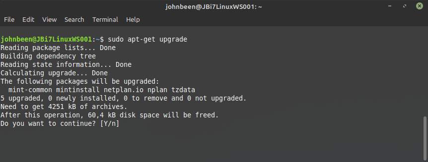 linux terminal setup
