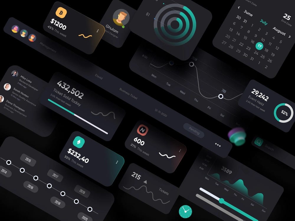 digital interface modern design screen