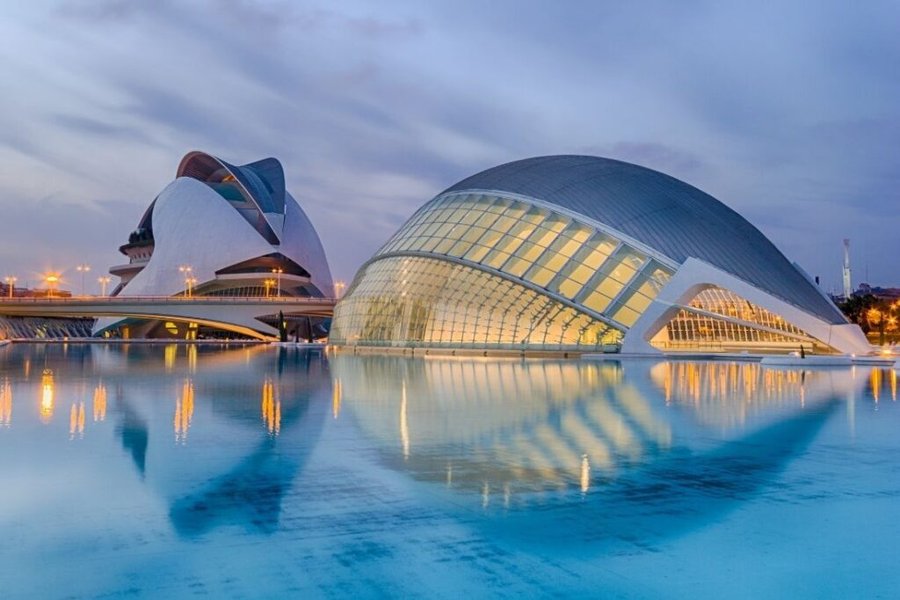 valencia old city and modern architecture