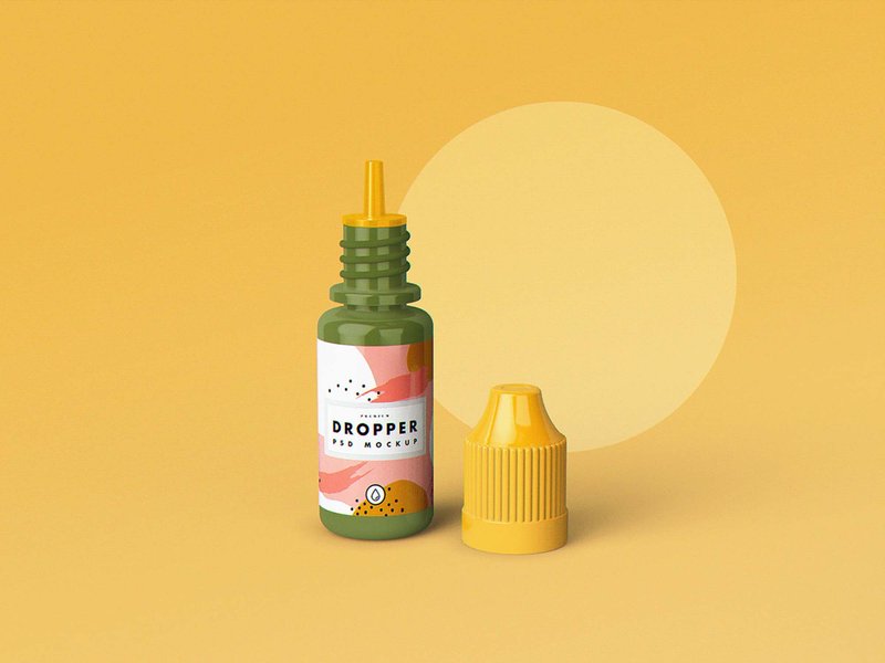 Dropper bottles of e-juice