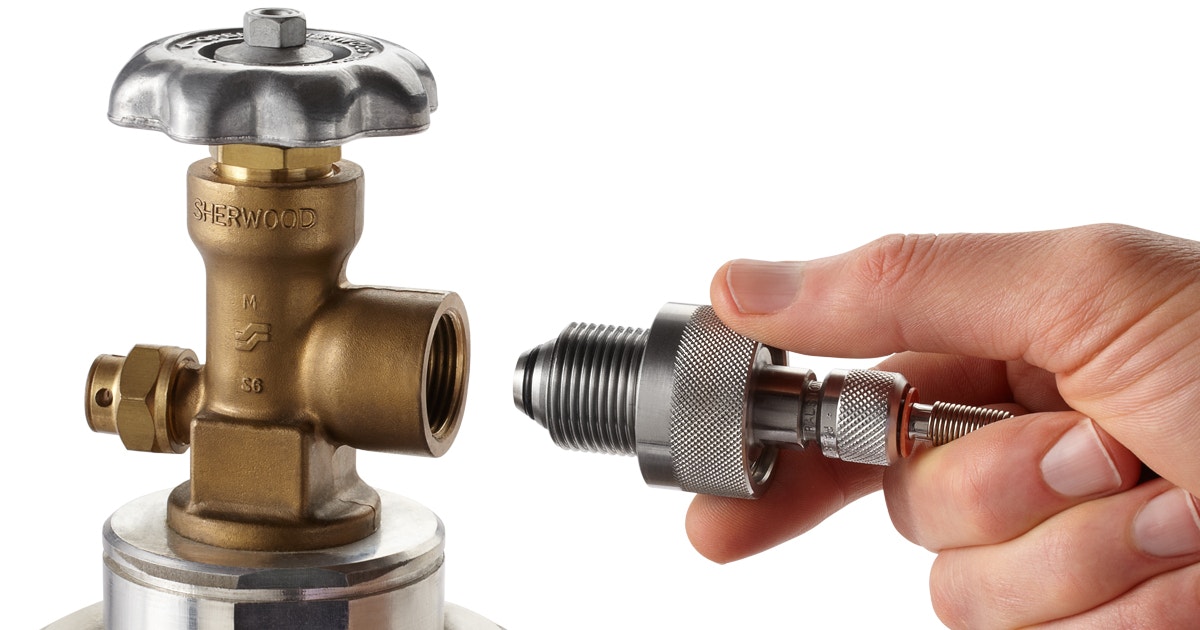 compressed gas cylinder valve fittings