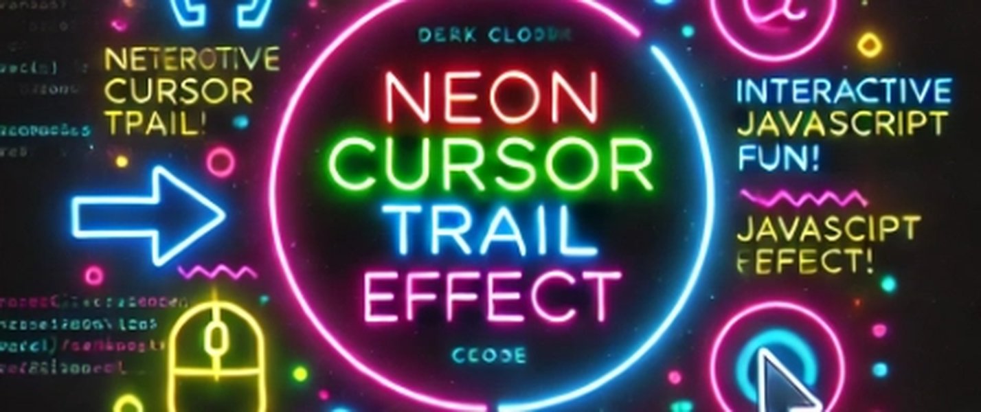 Interactive Neon Cursor Trail Effect