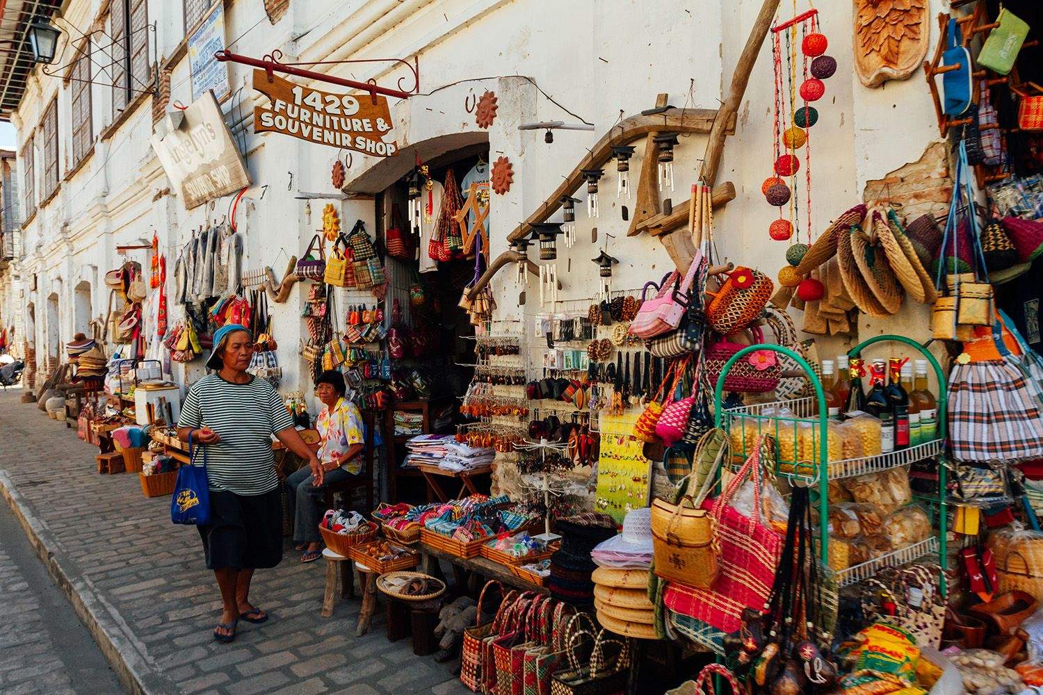 historic street market vigan