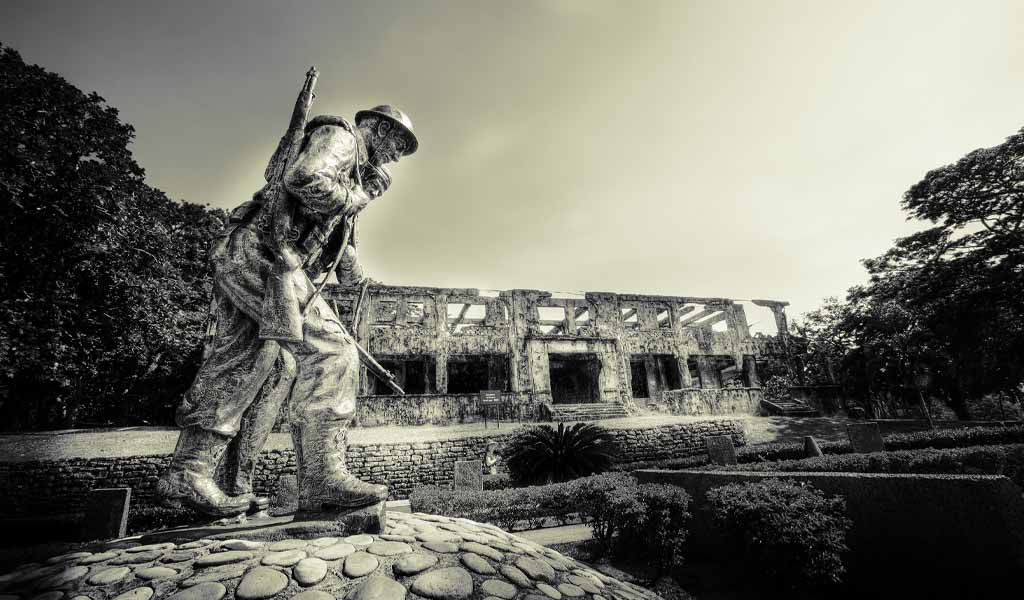 vintage filipino resistance monuments