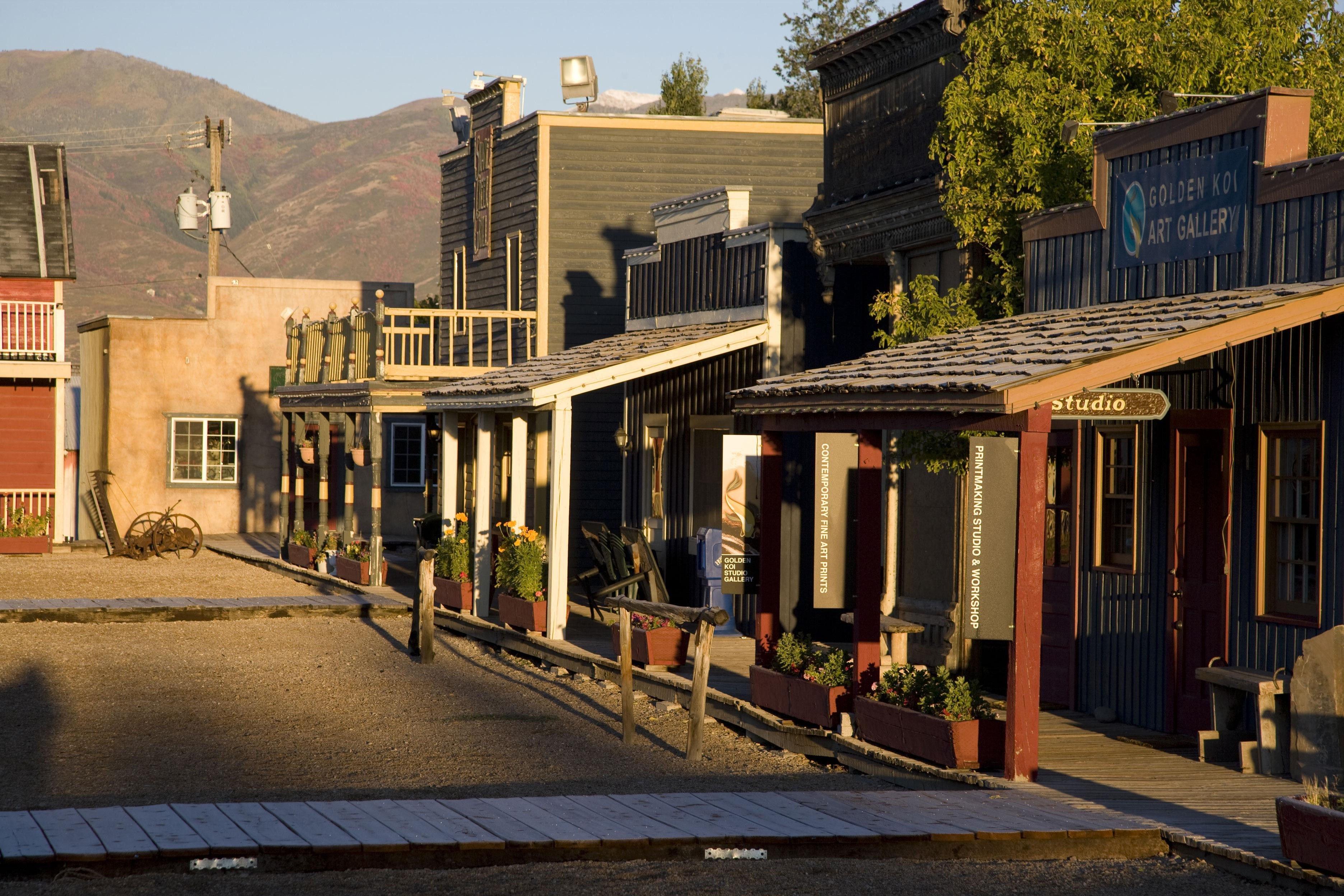 historic town street scene