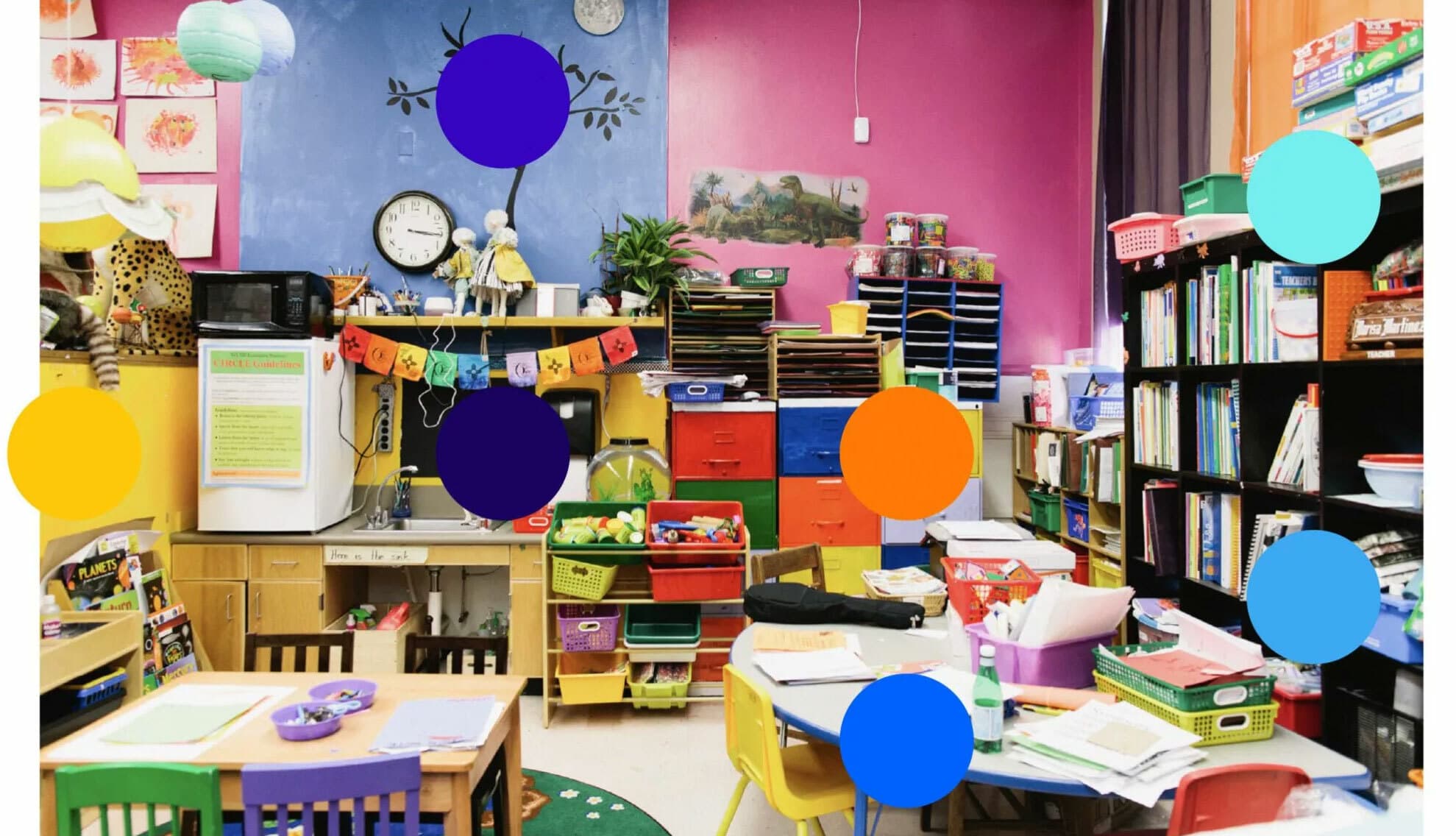 vibrant educational tools and classroom equipment