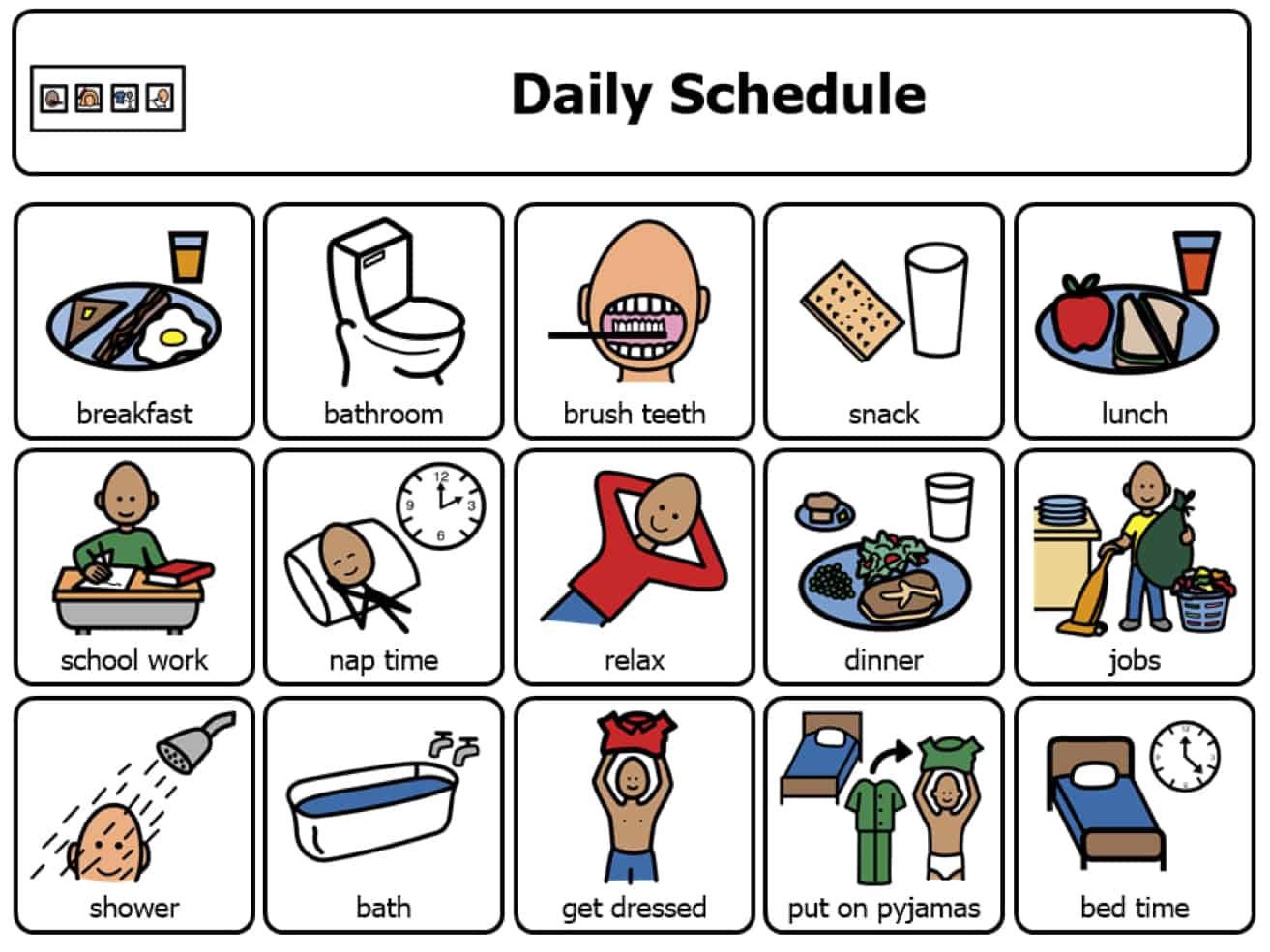 children classroom visual tools
