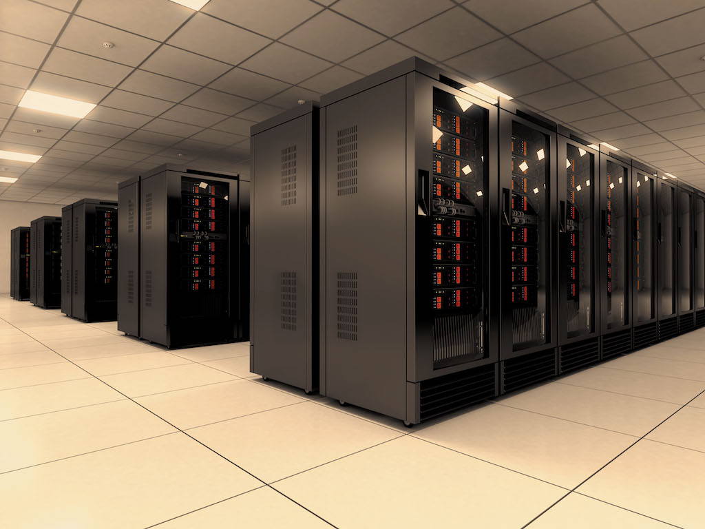 virtualized server room