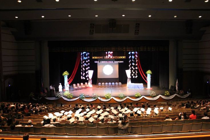 school event auditorium celebration stage
