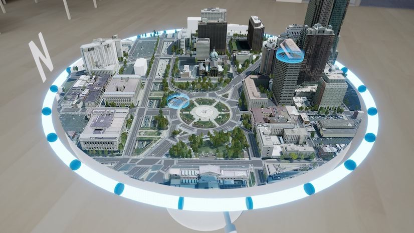urban planning technology VR simulation cityscape