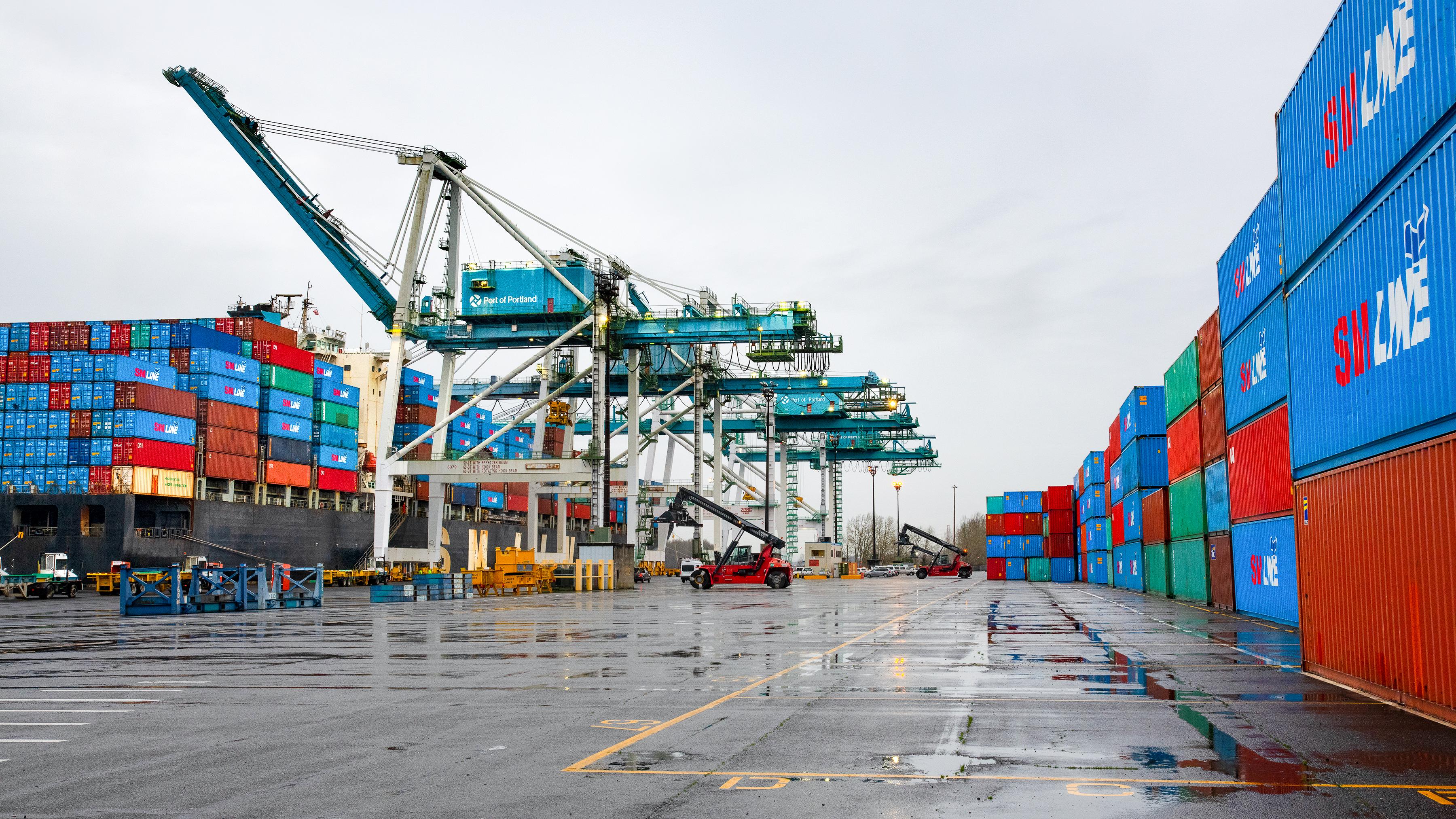 shipping container terminal