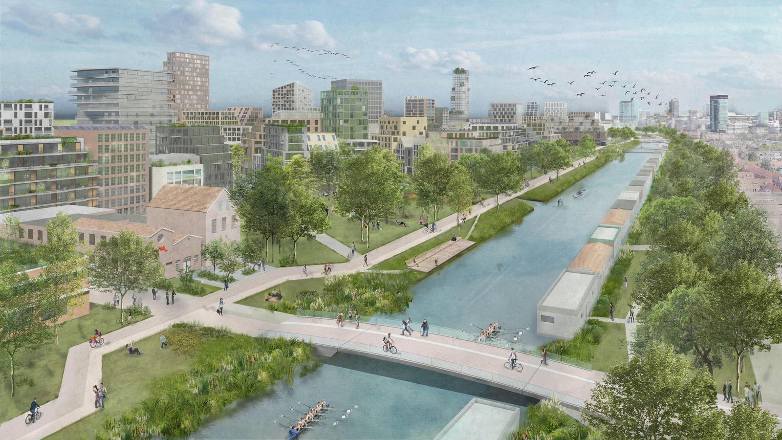 utrecht pedestrian friendly cityscape