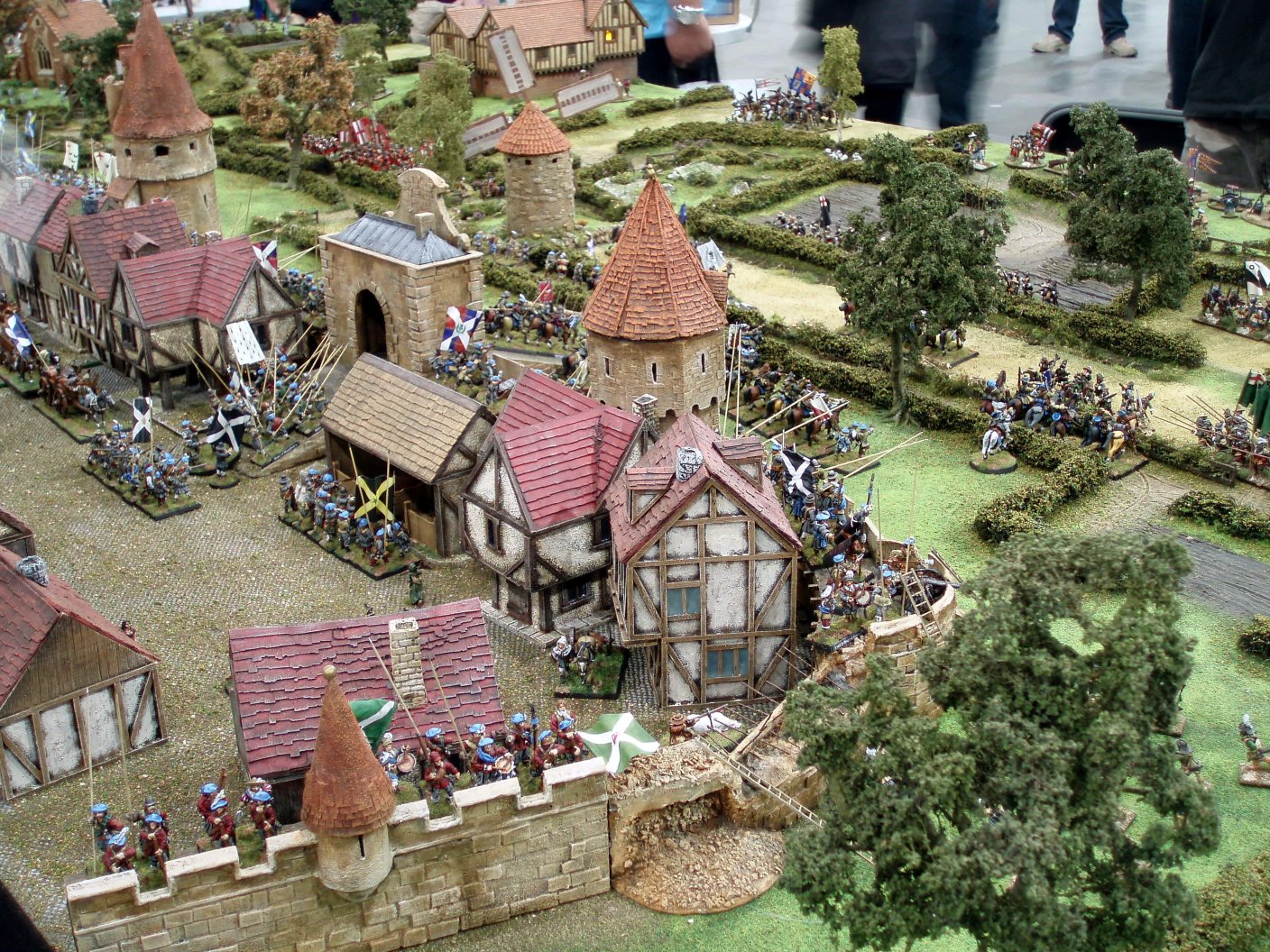 miniature wargame table and battlefield