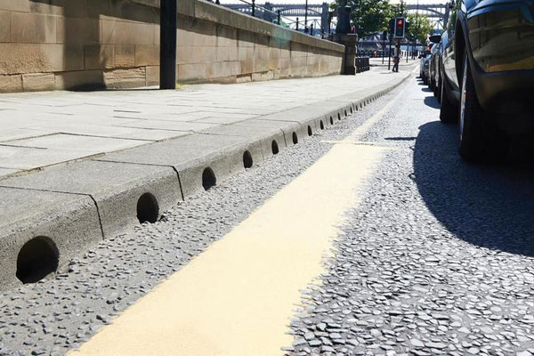 urban roadwater drainage asphalt construction