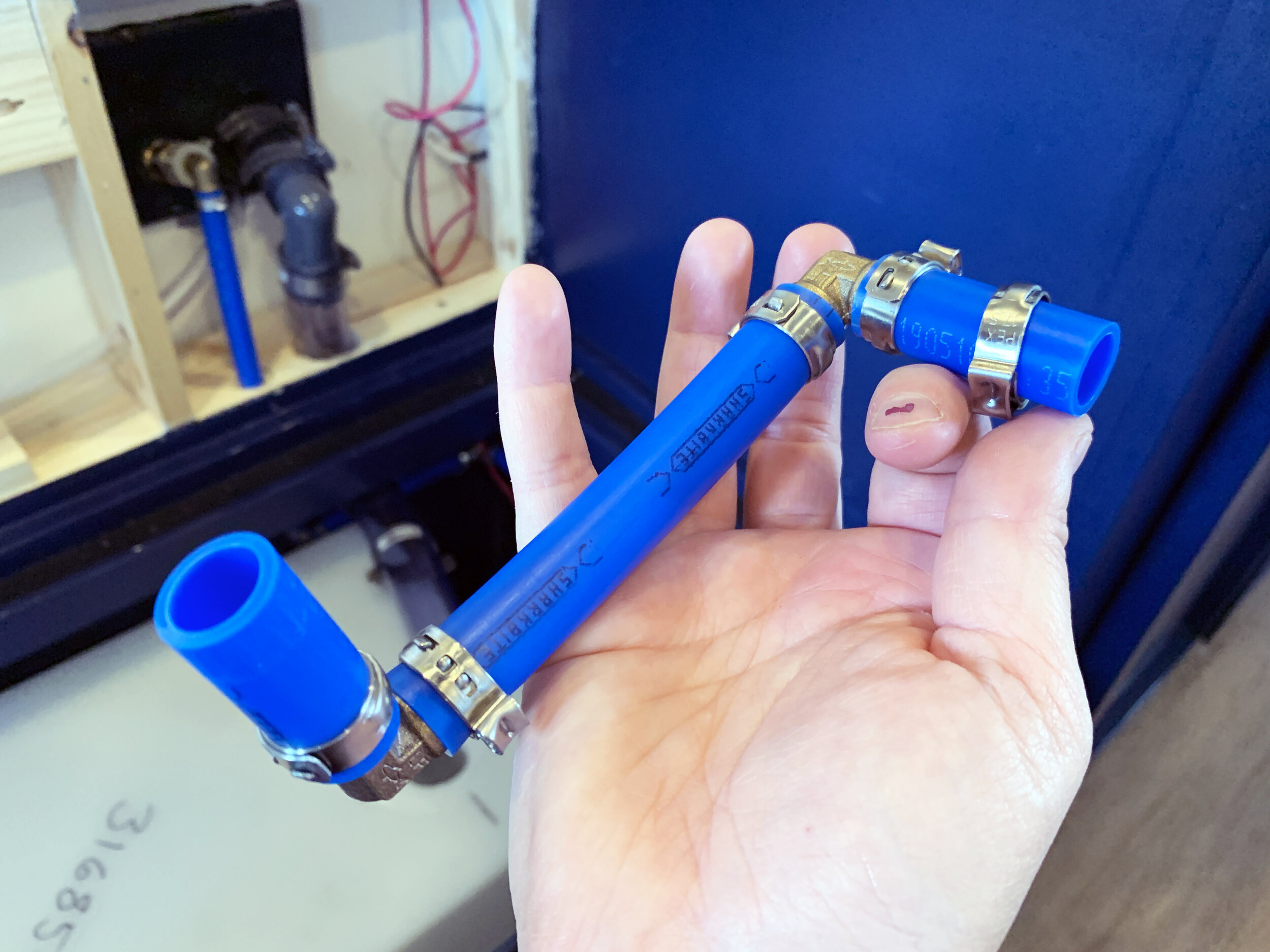 waterproof plumbing fittings in a modern installation