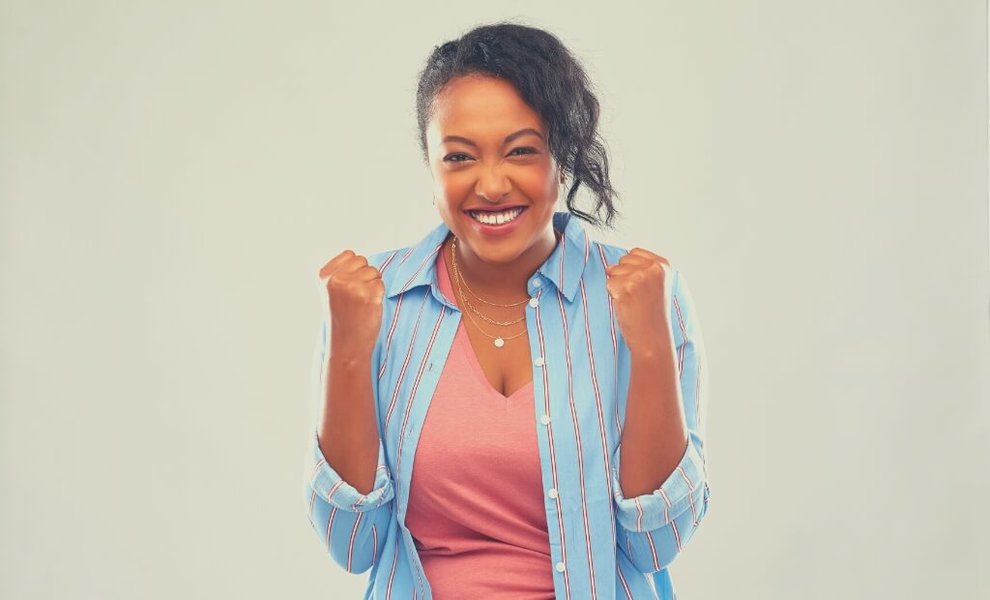 Person displaying self-confidence