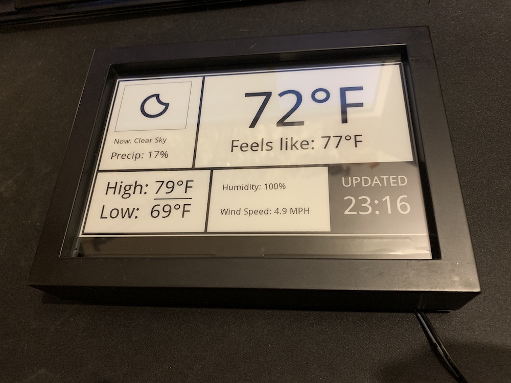 weather terminal icon digital display