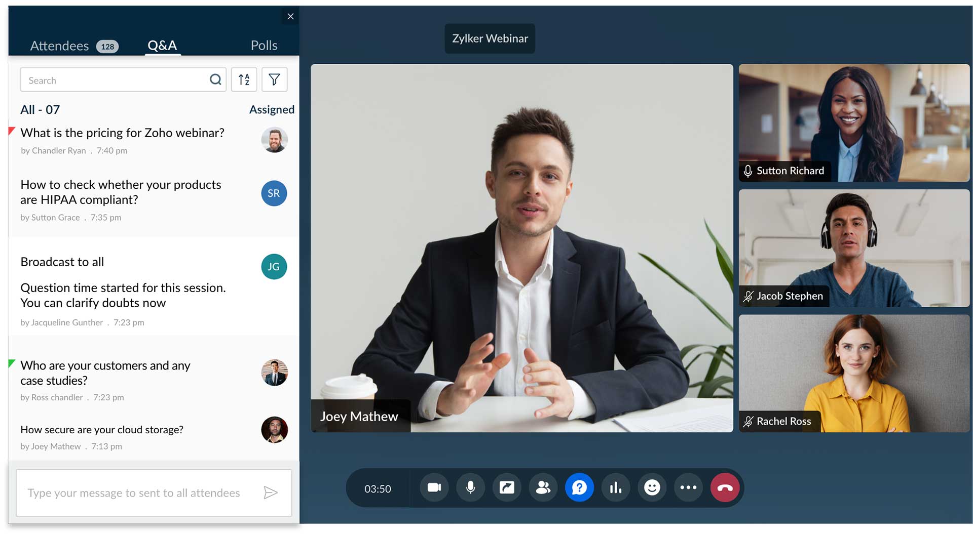 online webinar interface