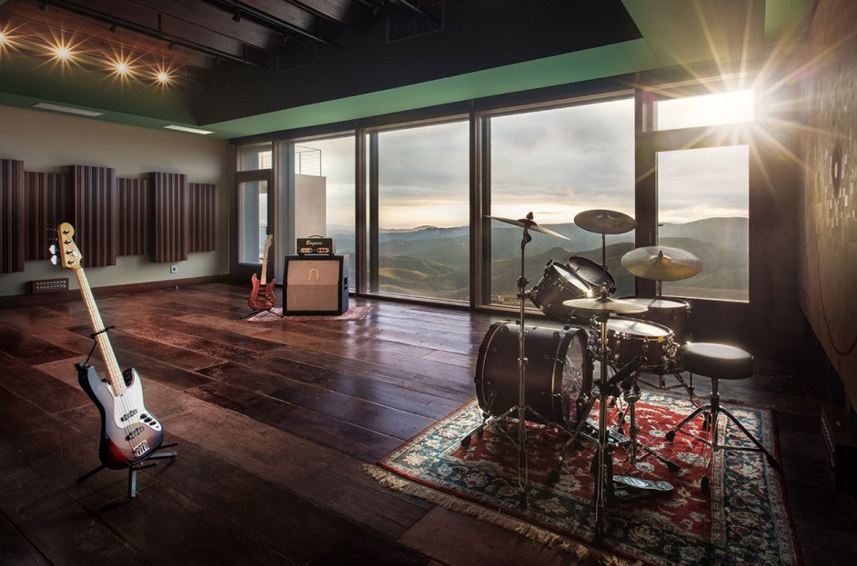 scenic musical studio equipment