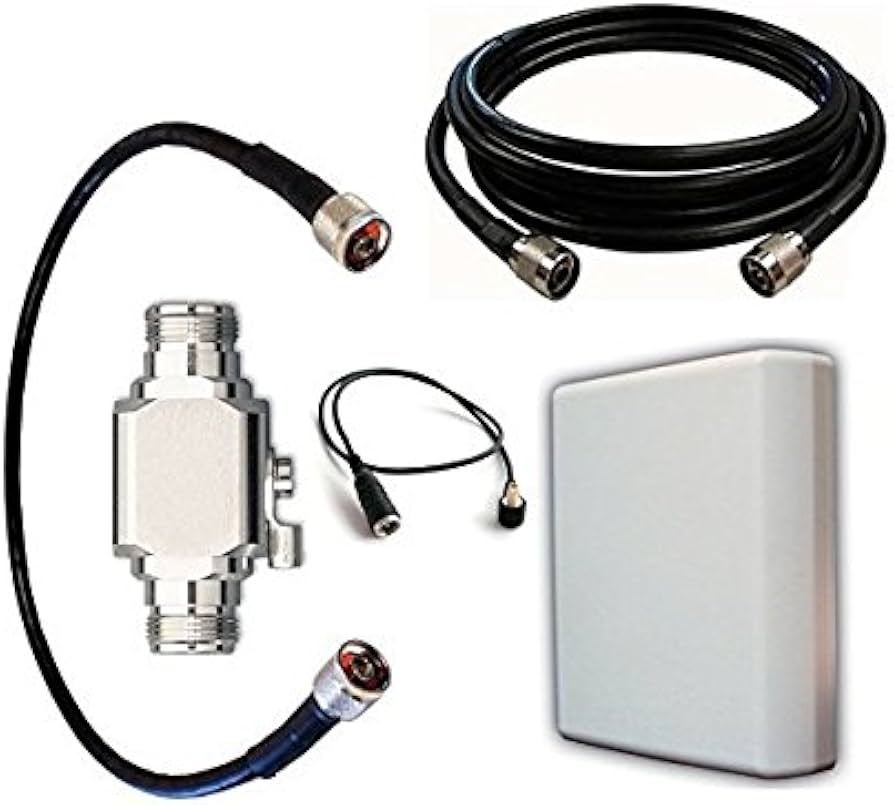 outdoor network cables and antennas