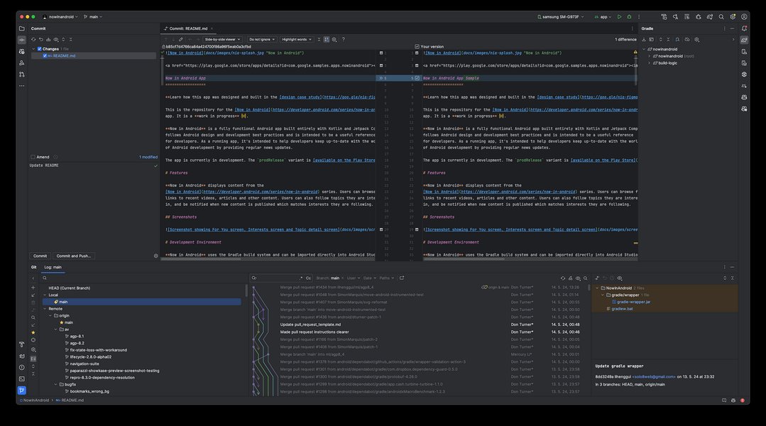 Screenshot of the Android Studio IDE interface showing code editor, project structure, and layout preview.