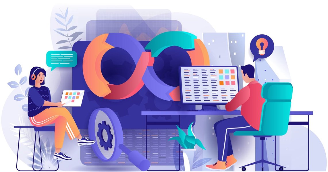 People collaborating using visual tools, representing distributed teamwork