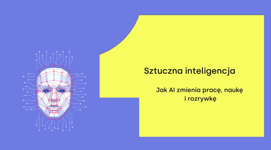 Grafika symbolizująca wszechobecność AI w różnych dziedzinach życia