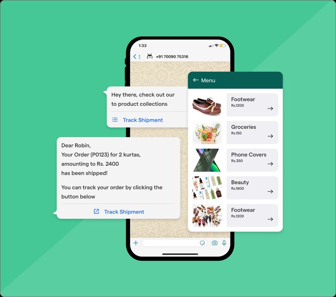 Example of an AI chatbot conversation on WhatsApp