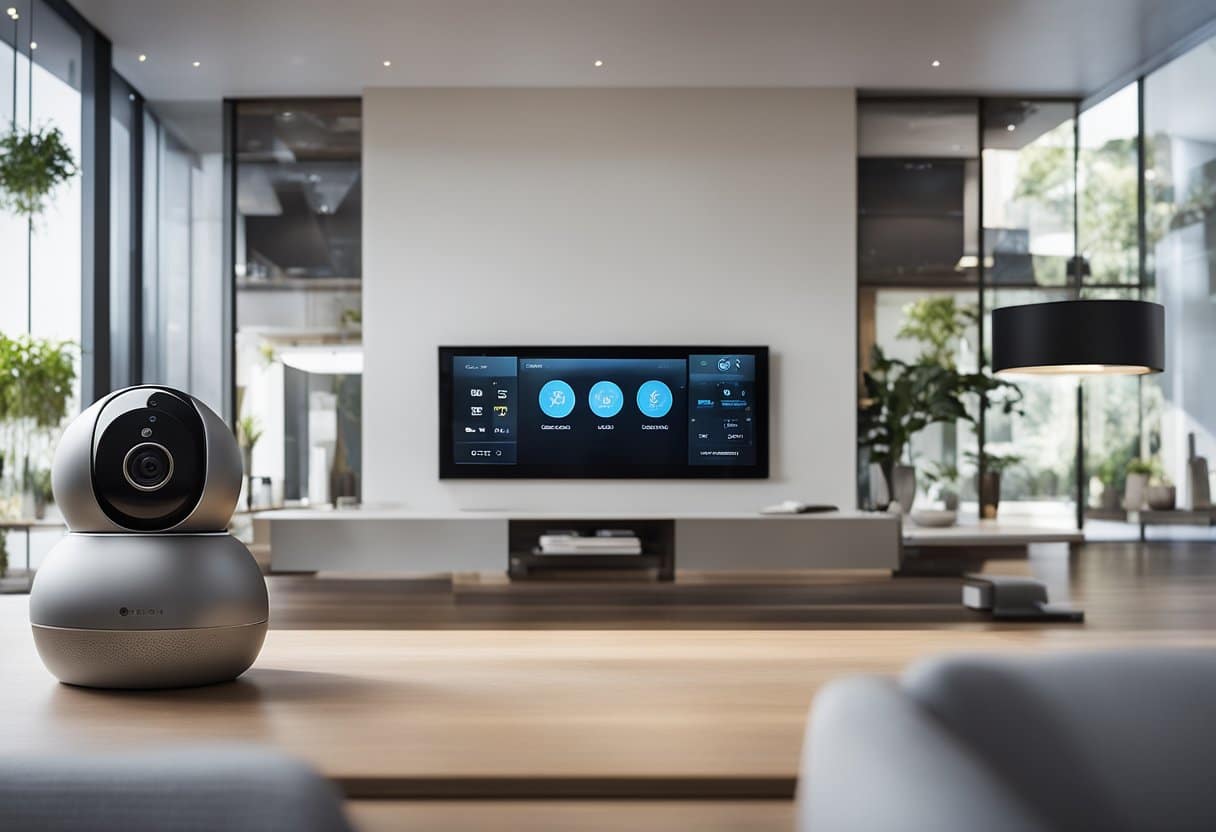 modern tv and smart devices