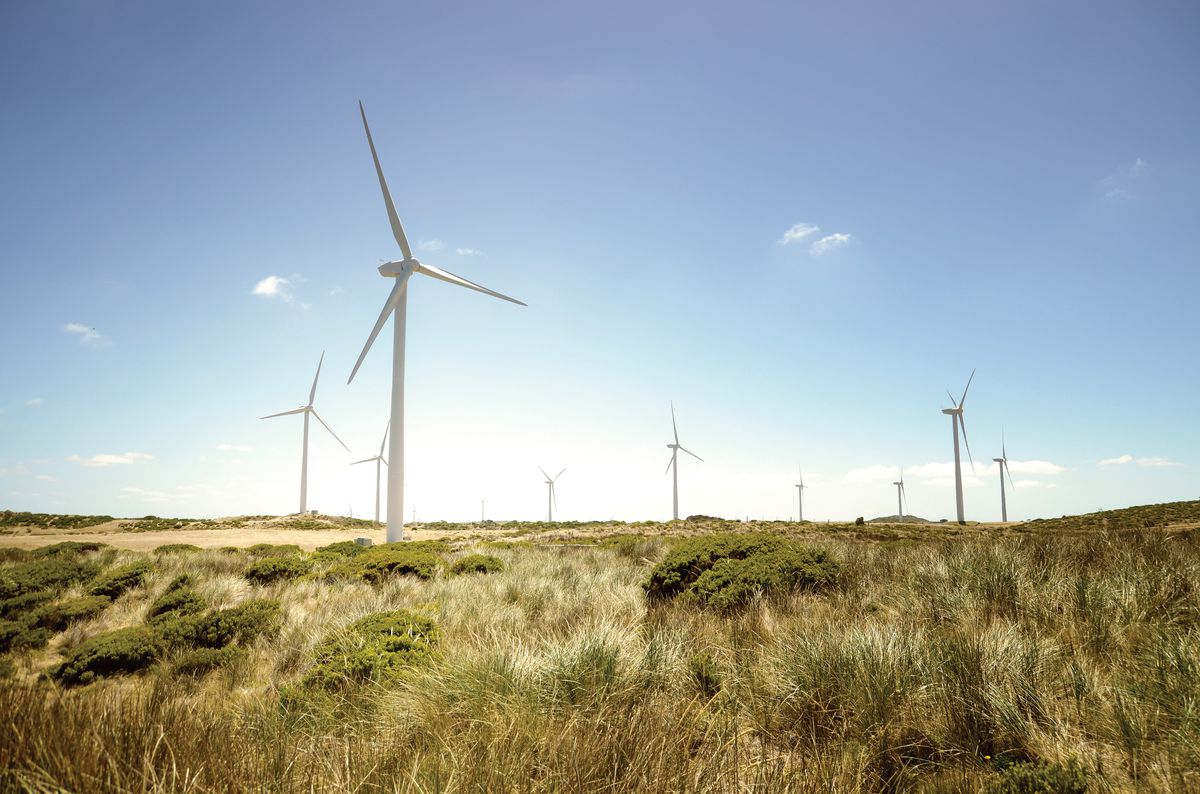 wind turbines landscape