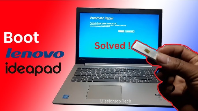 IdeaPad laptop bootable USB installation Windows