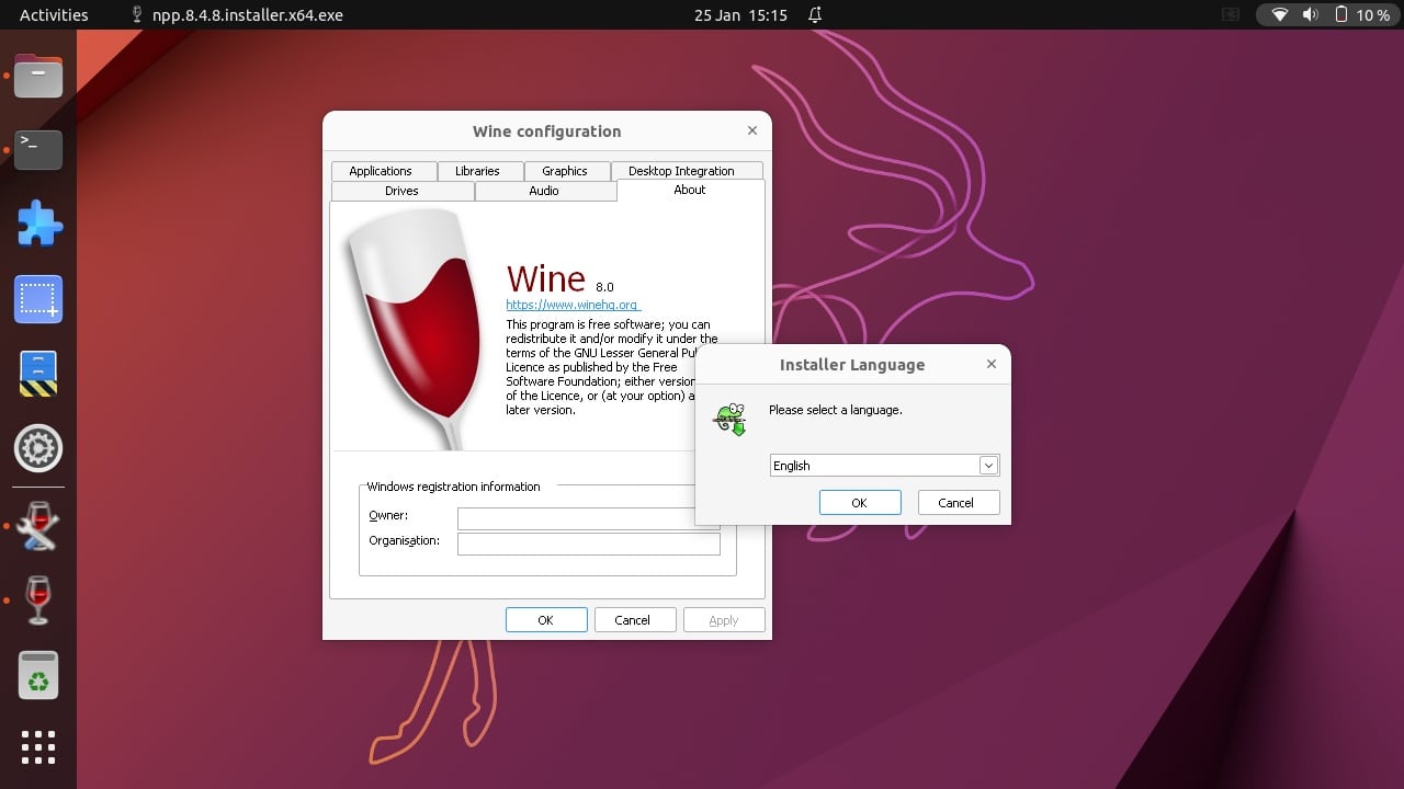 linux wine setup