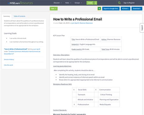 professional email writing