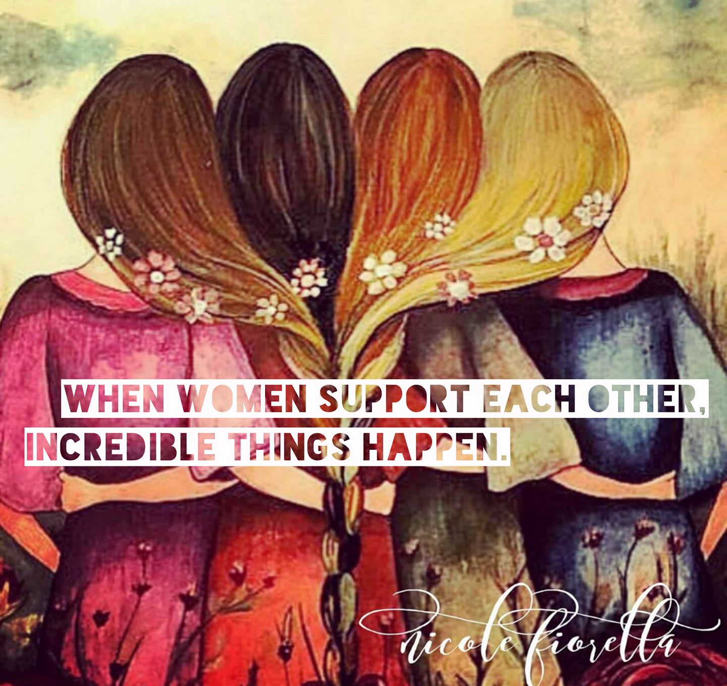 women supporting each other
