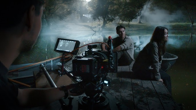 cinematic film production set
