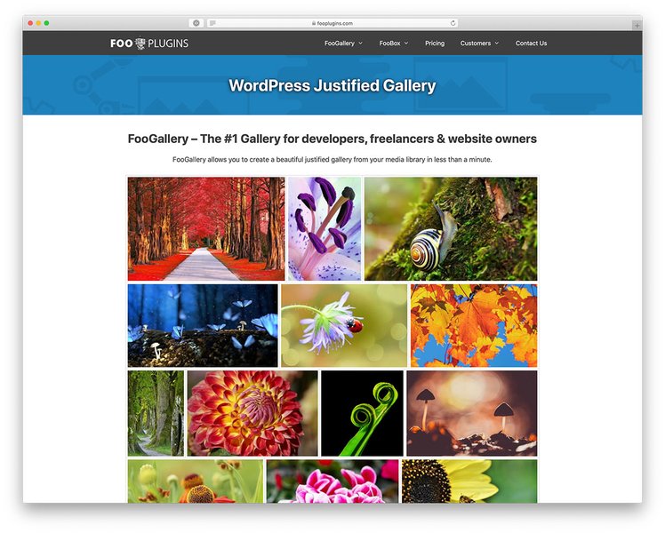 FooGallery Justified Layout
