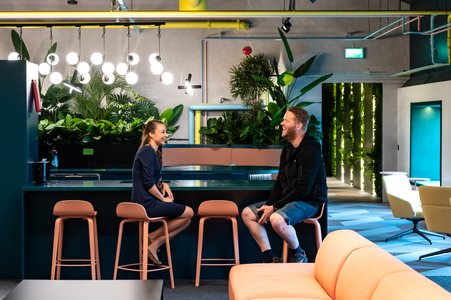 office work environment, relaxation space