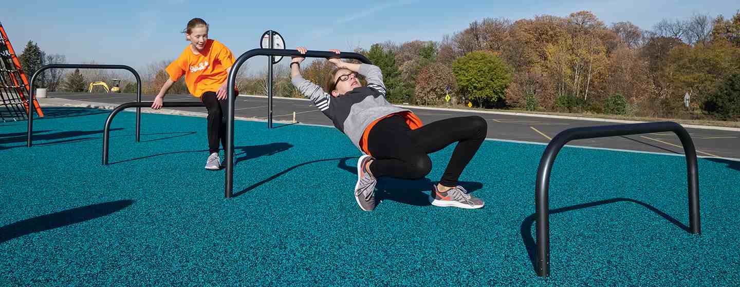 physical scenery gym equipment outdoors