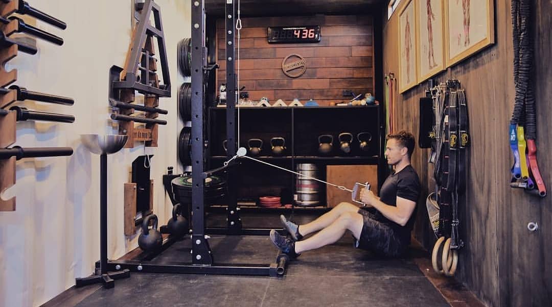 fitness equipment table gym setup