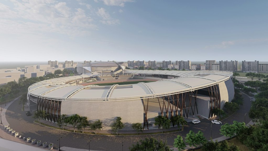 modern stadium architecture, urban development, cultural events