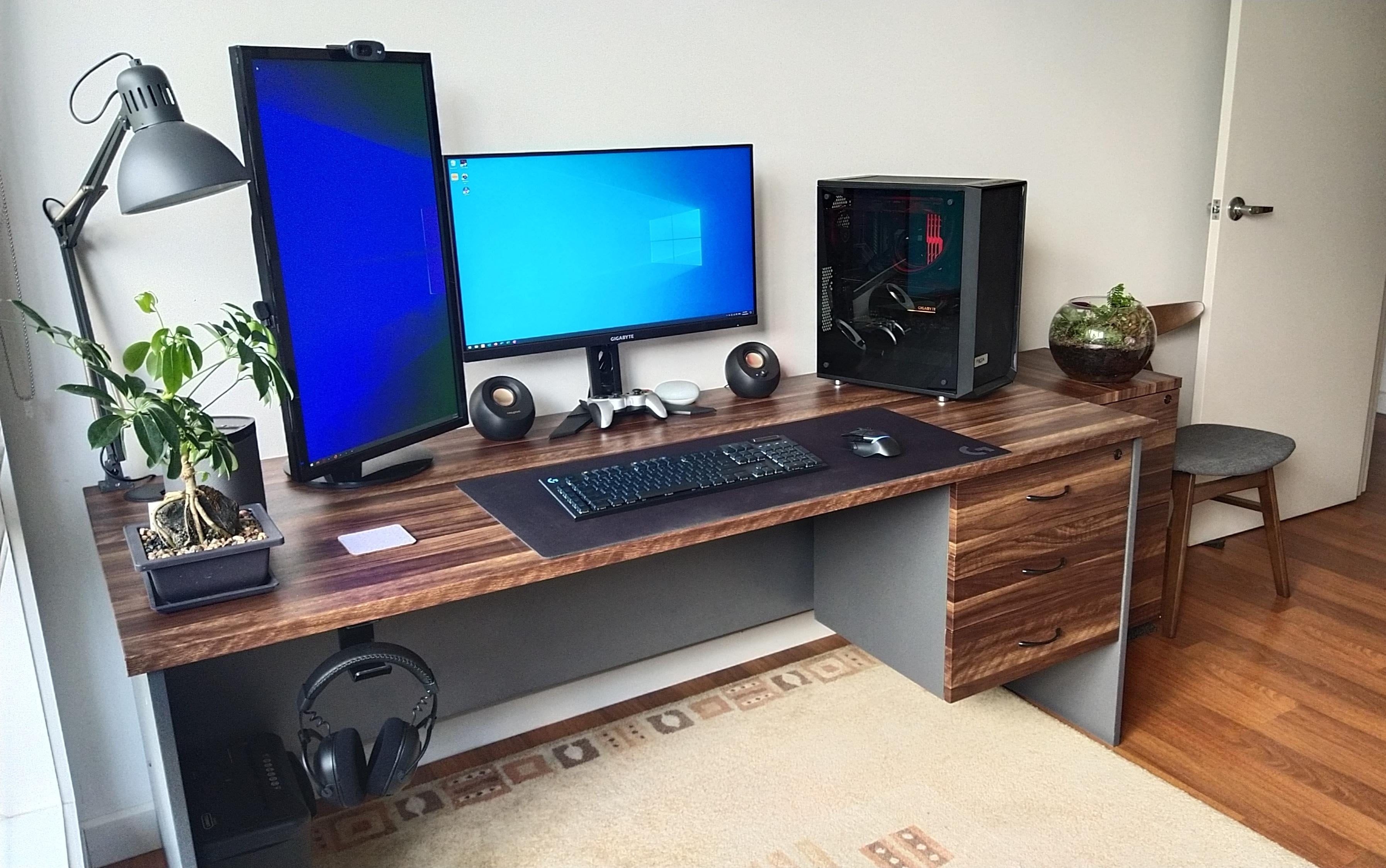 office desk with contract paper