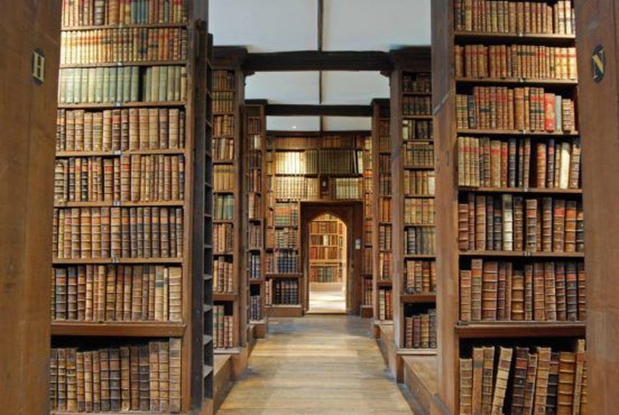 open book old library