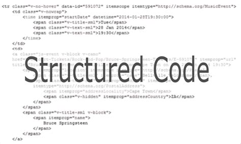 structured xml code