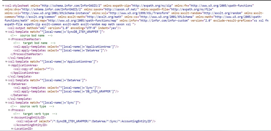 scenic view of xml code and transformation